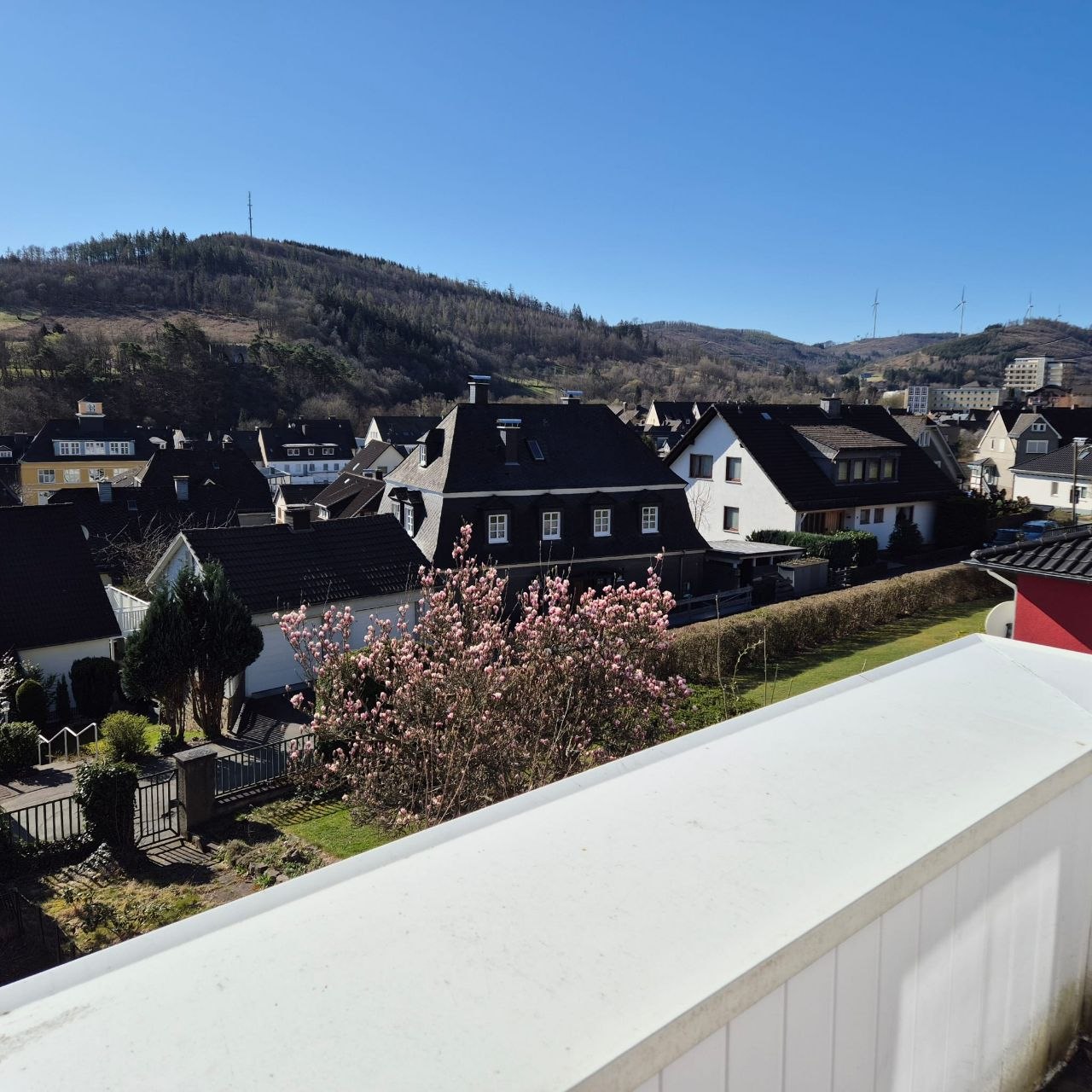 Aussicht vom Balkon